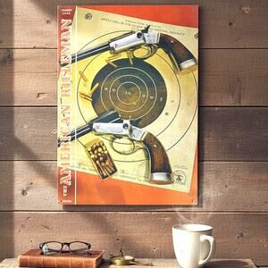 American 🔫 🪧 Rifleman Metal Sign NRA Stevens USA Ad 17.5x12.5 Original